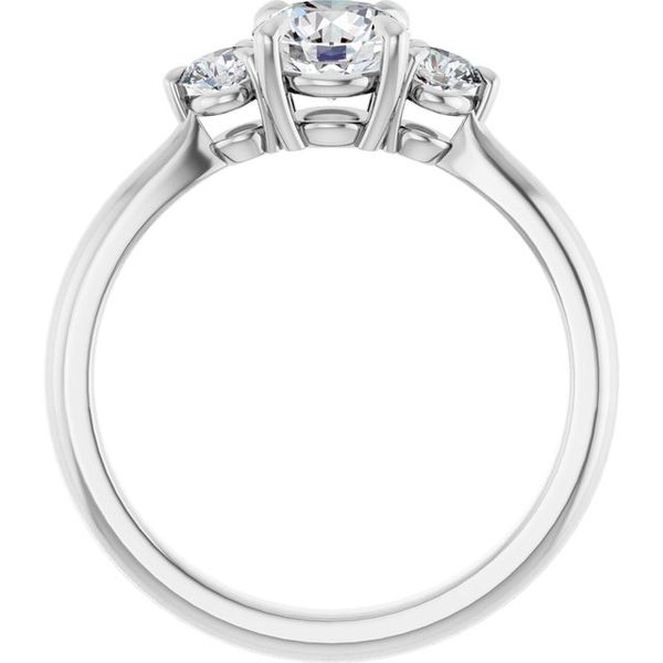 Three-Stone Engagement Ring Image 2 Jimmy Smith Jewelers Decatur, AL