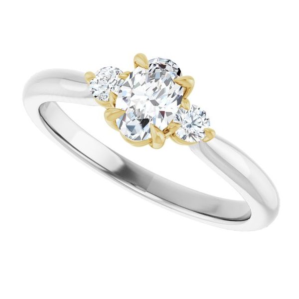 Three-Stone Engagement Ring Image 5 Selman's Jewelers-Gemologist McComb, MS