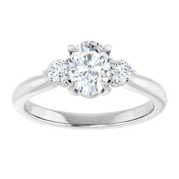 Three-Stone Engagement Ring Image 3 Jimmy Smith Jewelers Decatur, AL