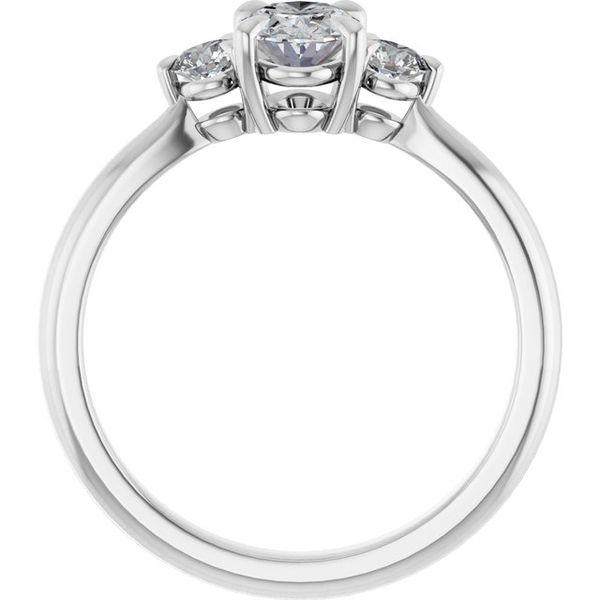 Three-Stone Engagement Ring Image 2 Jimmy Smith Jewelers Decatur, AL