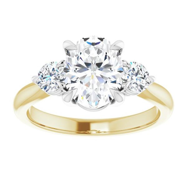 Three-Stone Engagement Ring Image 3 MurDuff's, Inc. Florence, MA