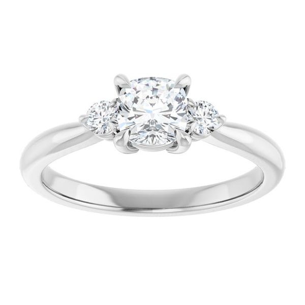 Three-Stone Engagement Ring Image 3 Jimmy Smith Jewelers Decatur, AL