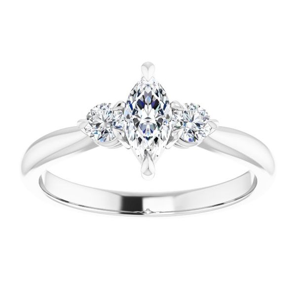 Three-Stone Engagement Ring Image 3 Swede's Jewelers East Windsor, CT