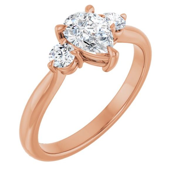 Three-Stone Engagement Ring Vail Creek Jewelry Designs Turlock, CA
