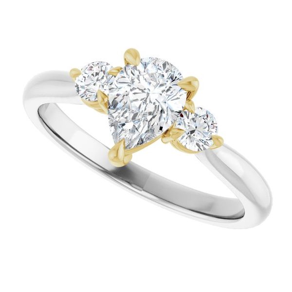 Three-Stone Engagement Ring Image 5 The Hills Jewelry LLC Worthington, OH