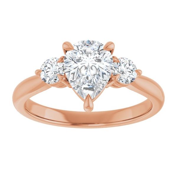 Three-Stone Engagement Ring Image 3 The Hills Jewelry LLC Worthington, OH