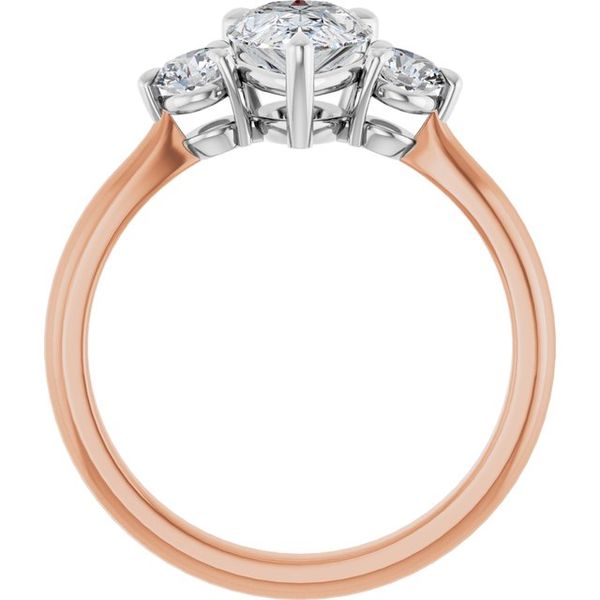 Three-Stone Engagement Ring Image 2 The Hills Jewelry LLC Worthington, OH