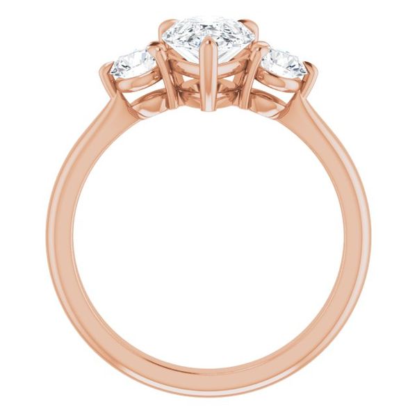 Three-Stone Engagement Ring Image 2 Von's Jewelry, Inc. Lima, OH