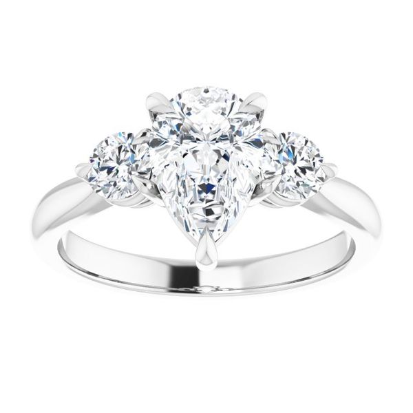 Three-Stone Engagement Ring Image 3 Natale Jewelers Sewell, NJ