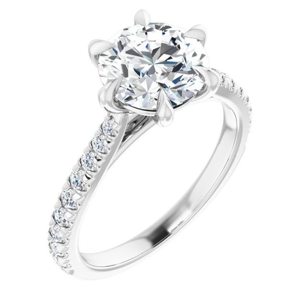 French-Set Engagement Ring Vulcan's Forge LLC Kansas City, MO