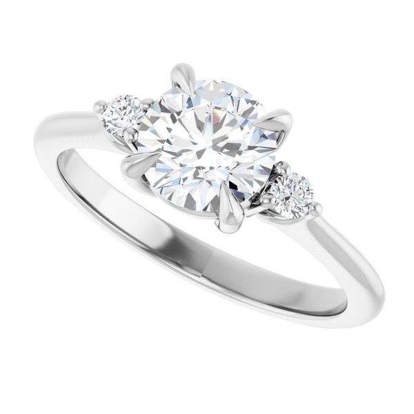 Side Stone Engagement Ring Image 5 Natale Jewelers Sewell, NJ