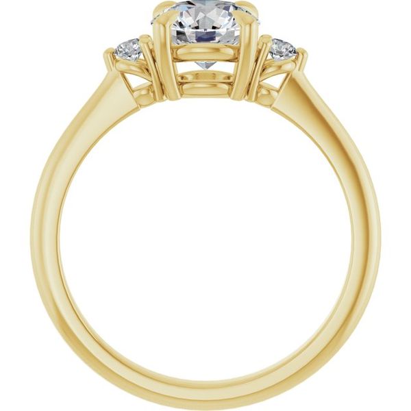 Side Stone Engagement Ring Image 2 Jimmy Smith Jewelers Decatur, AL