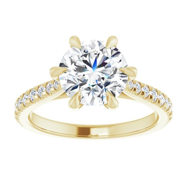 French-Set Engagement Ring Image 3 Jimmy Smith Jewelers Decatur, AL