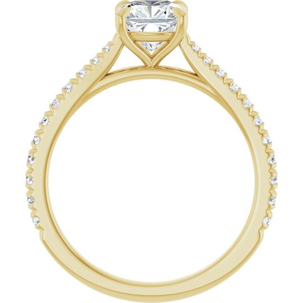 French-Set Engagement Ring Image 2 Jimmy Smith Jewelers Decatur, AL