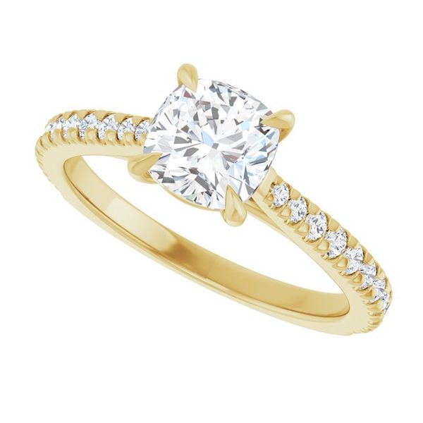 French-Set Engagement Ring Image 5 Jimmy Smith Jewelers Decatur, AL