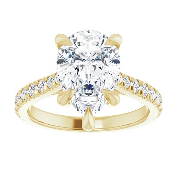 French-Set Engagement Ring Image 3 J. West Jewelers Round Rock, TX