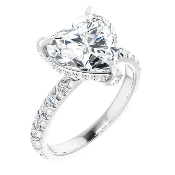 Hidden Halo-Style Engagement Ring