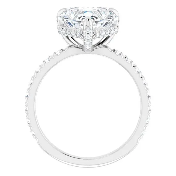 Hidden Halo-Style Engagement Ring