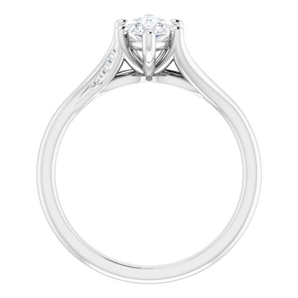 Accented Engagement Ring Image 2 Monarch Jewelry Winter Park, FL