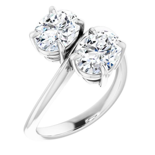 Two-Stone Engagement Ring Blue Water Jewelers Saint Augustine, FL