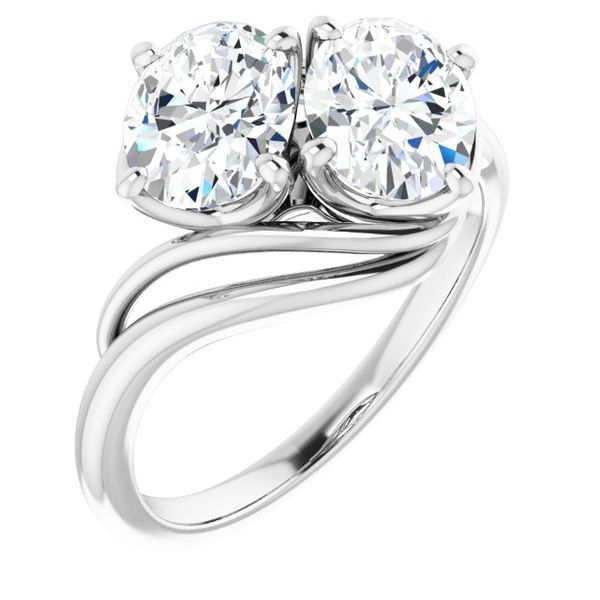 Two-Stone Lab Grown Diamond Engagement Ring