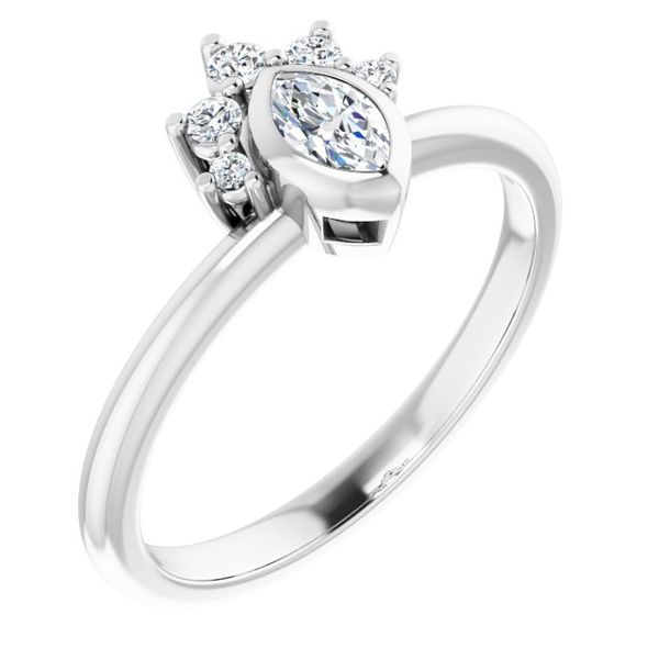 Accented Engagement Ring Michael Szwed Jewelers Longmeadow, MA