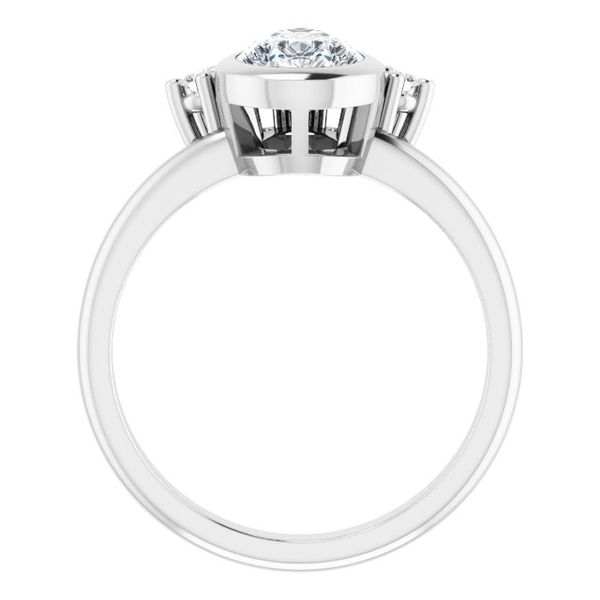 Accented Engagement Ring Image 2 Michael Szwed Jewelers Longmeadow, MA