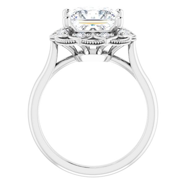 Halo-Style Engagement Ring Image 2 Von's Jewelry, Inc. Lima, OH