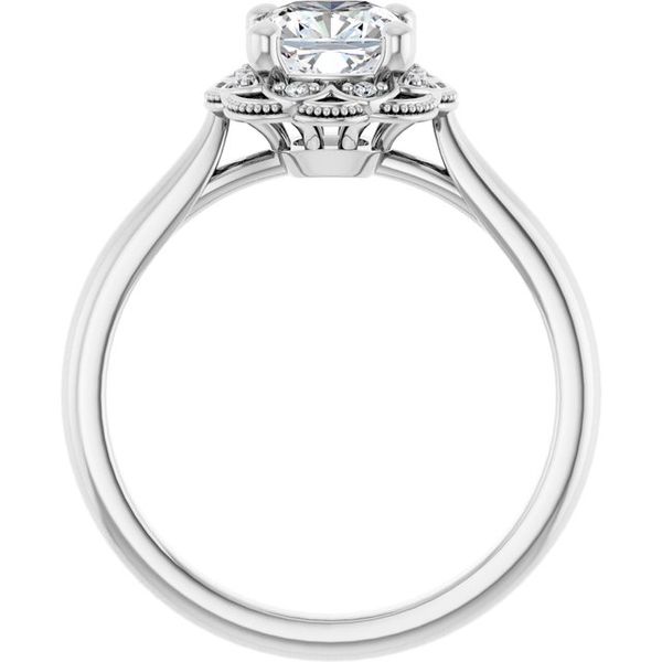 Halo-Style Engagement Ring Image 2 Michael Szwed Jewelers Longmeadow, MA