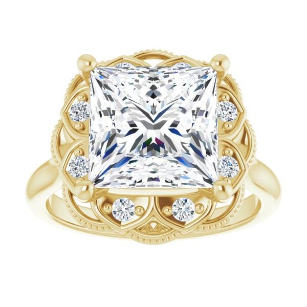 Halo-Style Engagement Ring Image 3 Von's Jewelry, Inc. Lima, OH