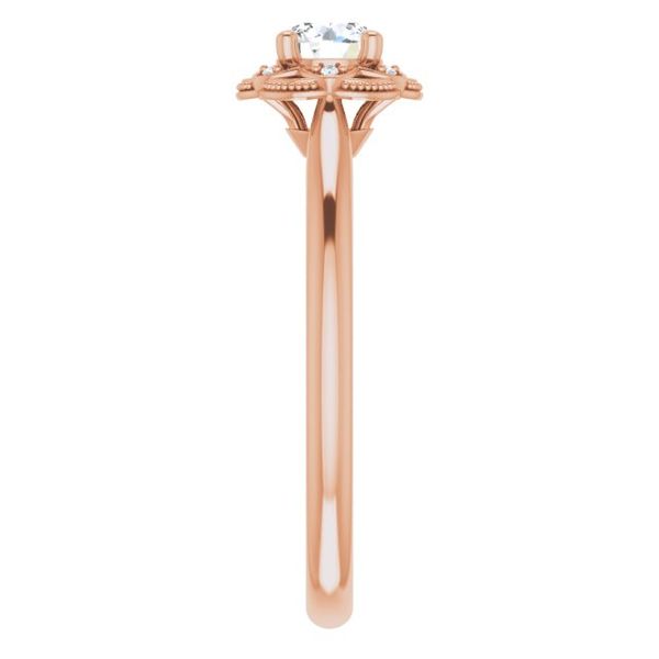 Halo-Style Engagement Ring Image 4 Michael Szwed Jewelers Longmeadow, MA