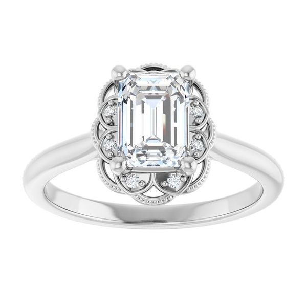 Halo-Style Engagement Ring Image 3 Von's Jewelry, Inc. Lima, OH