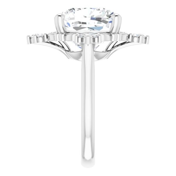 Accented Engagement Ring Image 4 Robison Jewelry Co. Fernandina Beach, FL
