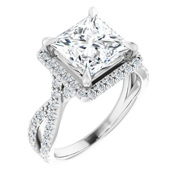 Halo-Style Engagement Ring