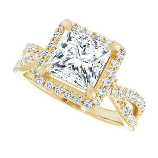 Halo-Style Engagement Ring Image 5 Robison Jewelry Co. Fernandina Beach, FL