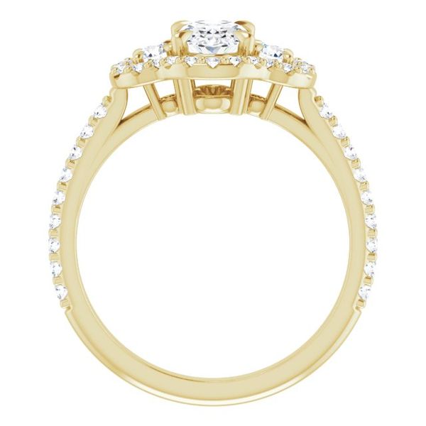 Halo-Style Engagement Ring Image 2 Robison Jewelry Co. Fernandina Beach, FL