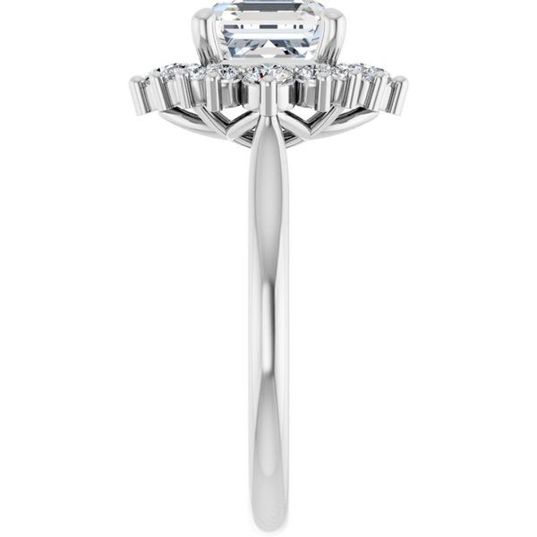 Halo-Style Engagement Ring Image 4 Jimmy Smith Jewelers Decatur, AL