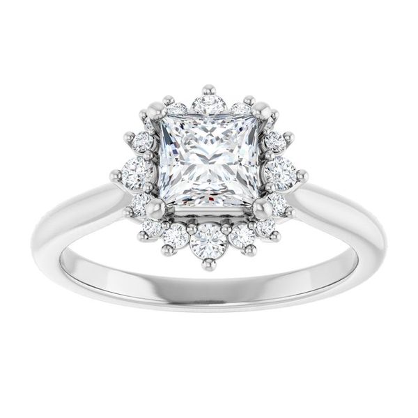 Halo-Style Engagement Ring Image 3 Jimmy Smith Jewelers Decatur, AL