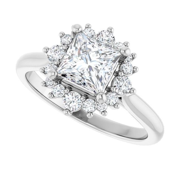 Halo-Style Engagement Ring Image 5 Jimmy Smith Jewelers Decatur, AL