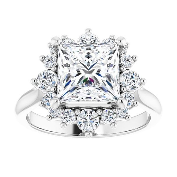 Halo-Style Engagement Ring Image 3 Leitzel's Jewelry Myerstown, PA