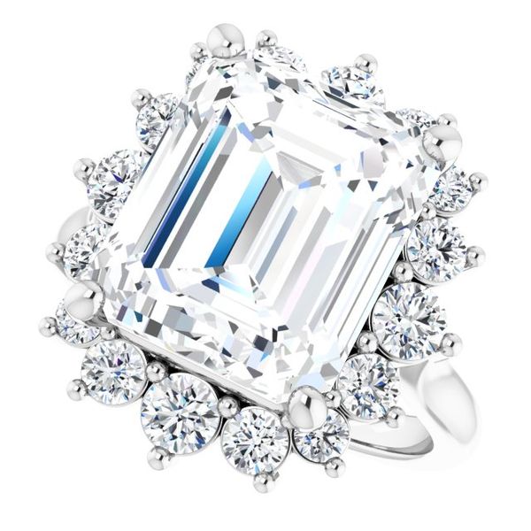 Halo-Style Engagement Ring Image 5 Javeri Jewelers Inc Frisco, TX