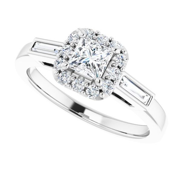 Halo-Style Engagement Ring Image 5 Swede's Jewelers East Windsor, CT