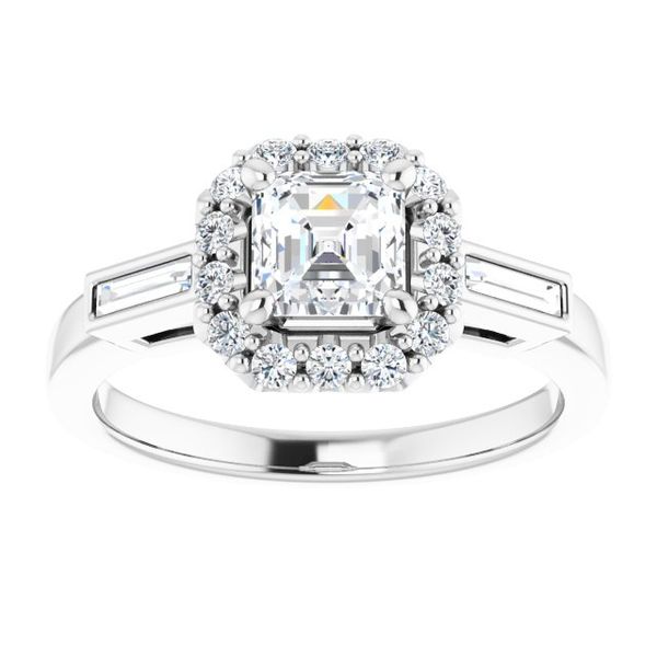 Halo-Style Engagement Ring Image 3 Di'Amore Fine Jewelers Waco, TX