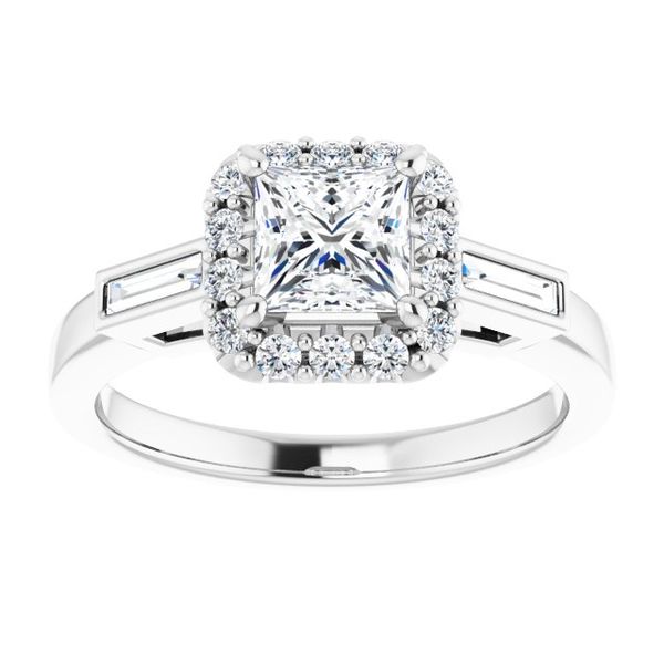 Halo-Style Engagement Ring Image 3 Couch's Jewelers Anniston, AL