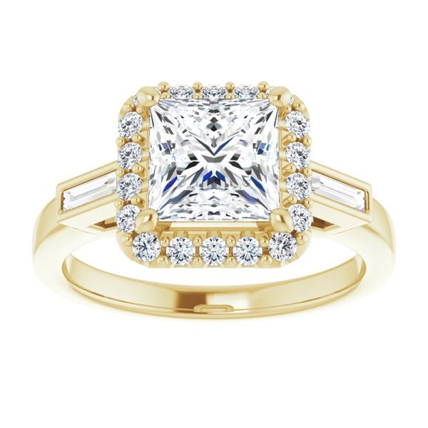 Halo-Style Engagement Ring Image 3 Blue Water Jewelers Saint Augustine, FL