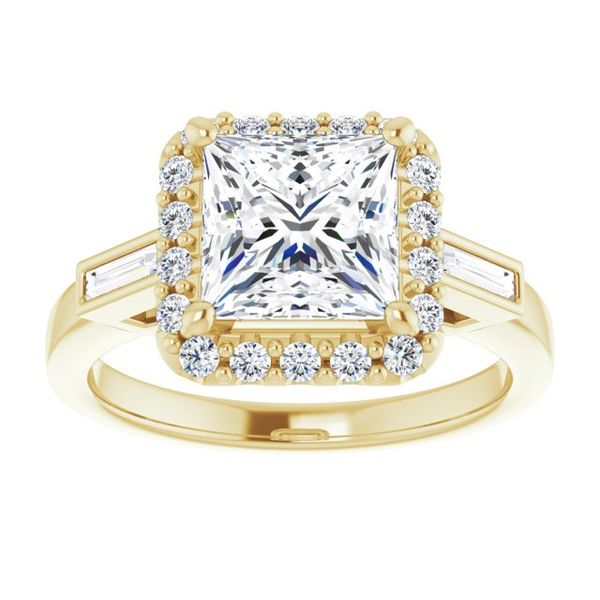 Halo-Style Engagement Ring Image 3 Goldstein's Jewelers Mobile, AL