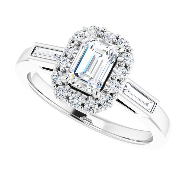 Halo-Style Engagement Ring Image 5 Blue Water Jewelers Saint Augustine, FL