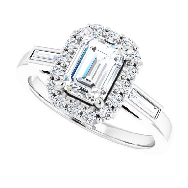 Halo-Style Engagement Ring Image 5 Paul Bensel Jewelers Yuma, AZ