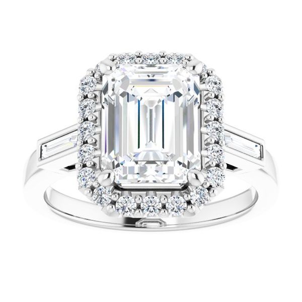 Halo-Style Engagement Ring Image 3 Paul Bensel Jewelers Yuma, AZ