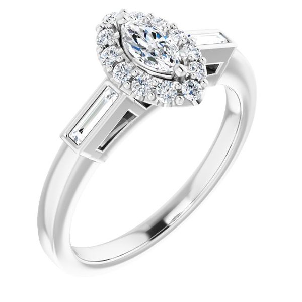 Halo-Style Engagement Ring Paul Bensel Jewelers Yuma, AZ